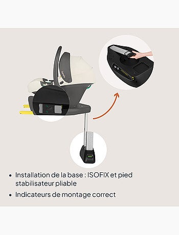 Babyautostoel met 180° isofix - basis - astrid i-size - adac bekroond - autostoel 40-87 cm