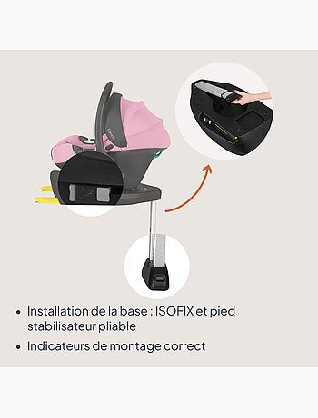 Babyautostoel met 180° isofix - basis - astrid i-size - adac bekroond - autostoel 40-87 cm