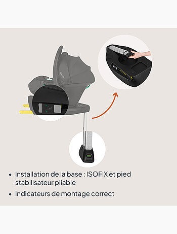 Babyautostoel met 180° isofix - basis - astrid i-size - adac bekroond - autostoel 40-87 cm