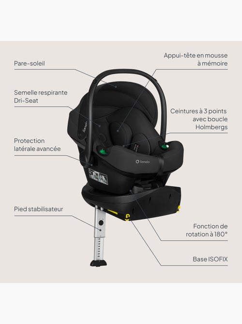 Babyautostoel met 180° isofix - basis - astrid i-size - adac bekroond - autostoel 40-87 cm - Kiabi