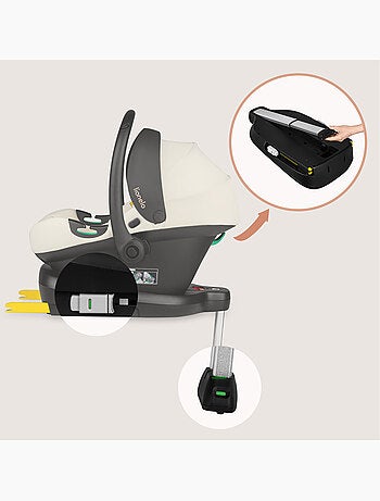 Babyautostoel met ISOFIX-basis LIONELO Astrid i-Size – ADAC-onderscheiding – Lichtgewicht – 40-87 cm