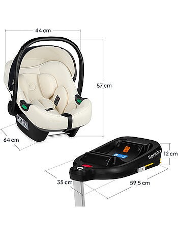 Babyautostoel met ISOFIX-basis LIONELO Astrid i-Size – ADAC-onderscheiding – Lichtgewicht – 40-87 cm