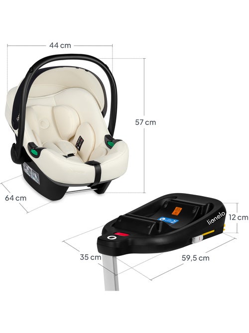 Babyautostoel met ISOFIX-basis LIONELO Astrid i-Size – ADAC-onderscheiding – Lichtgewicht – 40-87 cm - Kiabi Babyautostoel met ISOFIX-basis LIONELO Astrid i-Size – ADAC-onderscheiding – Lichtgewicht – 40-87 cm - Kiabi