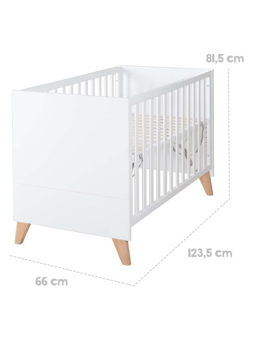Babybed 2-in-1 bijzetbed en zelfstandig bed 60 x 120 'leon' roba - Kiabi