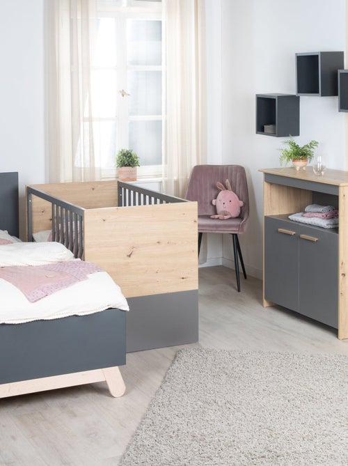 Babybed 2-in-1 bijzetbed en zelfstandig bed 'anna' roba - Kiabi