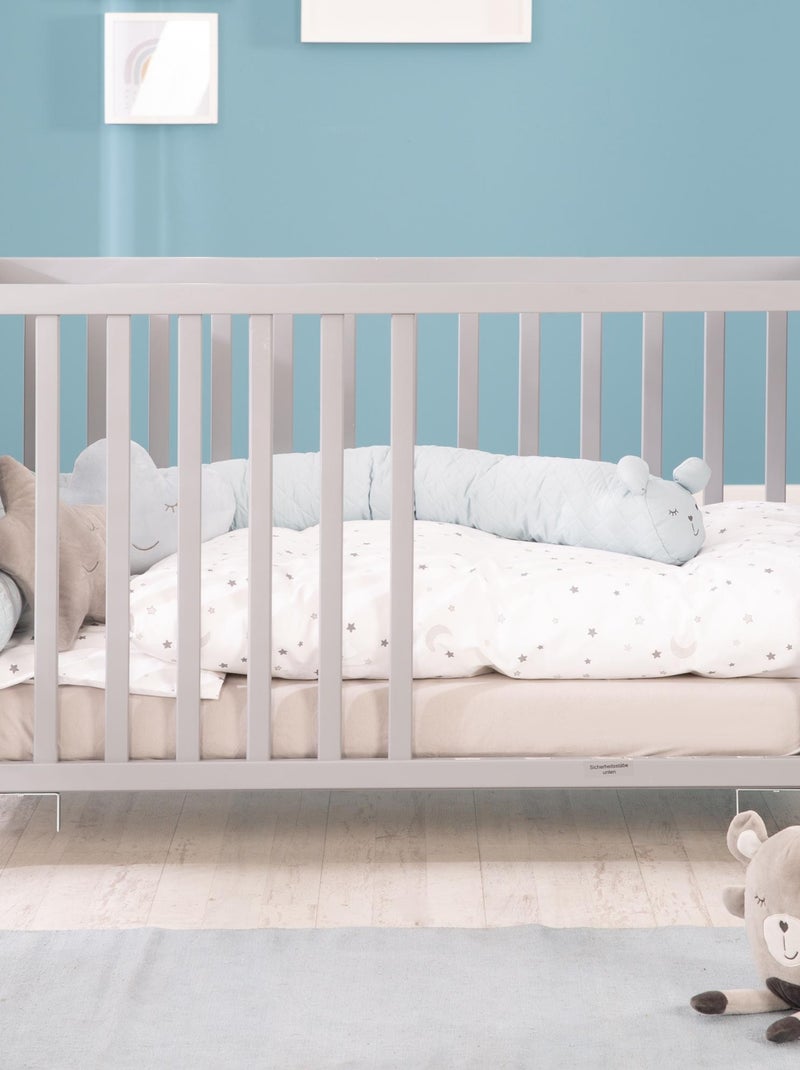 Babybed 2-in-1 bijzetbed ombouwbaar tot zelfstandig bed roba Grijs - Kiabi