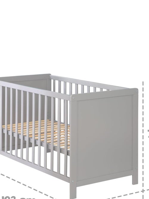 Babybed 2-in-1 bijzetbed ombouwbaar tot zelfstandig bed roba - Kiabi