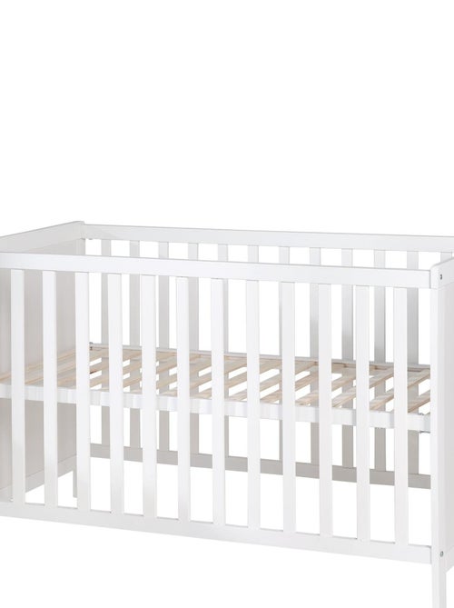 Babybed 2-in-1 ombouwbaar tot bijzetbed + matras en bodem roba - Kiabi