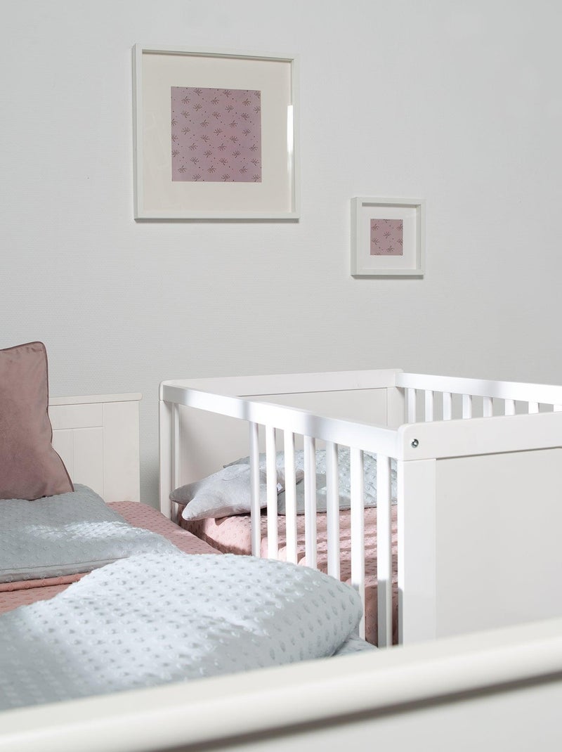 Babybed 2-in-1 ombouwbaar tot bijzetbed + matras en bodem roba Wit - Kiabi