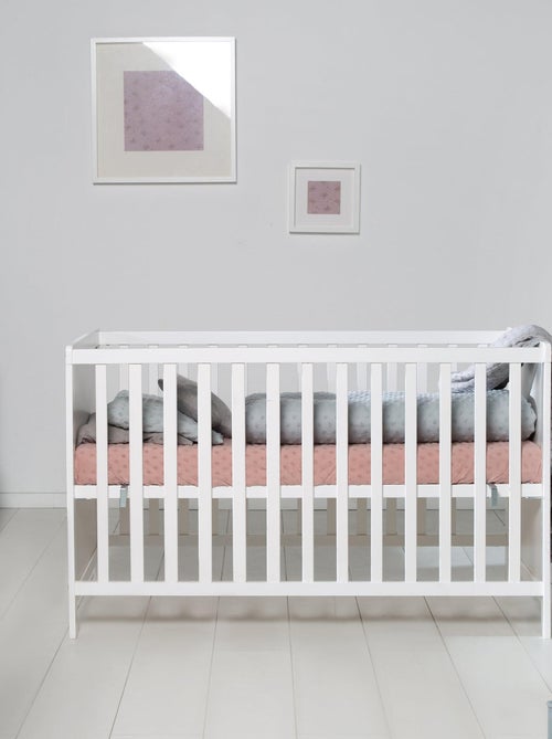 Babybed 2-in-1 ombouwbaar tot bijzetbed + matras en bodem roba - Kiabi