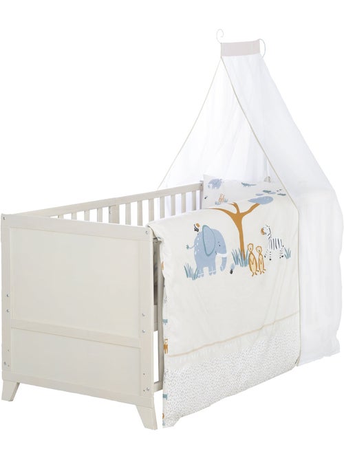 Babybed 70 x 140 met complete beddengoedset 'Savanna Friends' ROBA - Kiabi