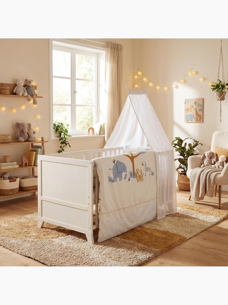 Babybed 70 x 140 met complete beddengoedset 'Savanna Friends' ROBA Beige - Kiabi