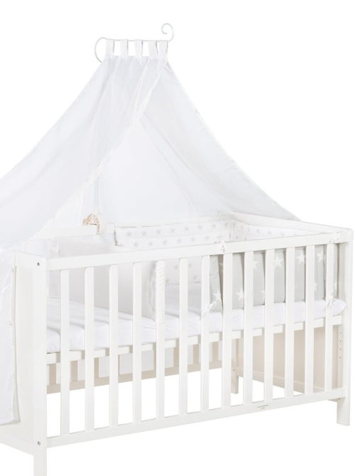 Babybed/bijzetbed 2-in-1 met complete beddengoedset 'sterne grau' roba - Kiabi