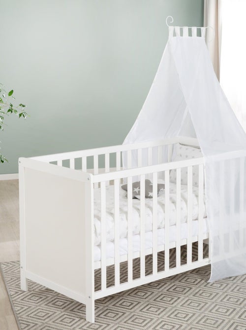 Babybed/bijzetbed 2-in-1 met complete beddengoedset 'sterne grau' roba - Kiabi