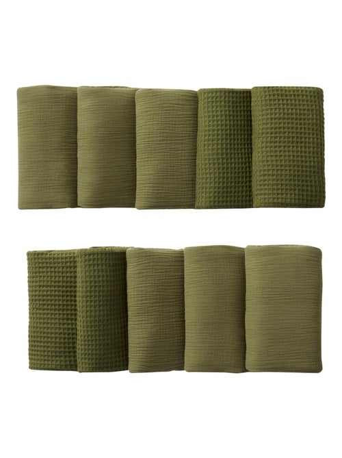 Babybedbumper katoen/polyester mix en match 10 stuks - Kiabi Babybedbumper katoen/polyester mix en match 10 stuks - Kiabi