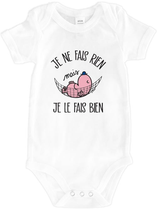 Babybody - JE NE FAIS RIEN MAIS JE LE FAIS BIEN - Kiabi Babybody - JE NE FAIS RIEN MAIS JE LE FAIS BIEN - Kiabi