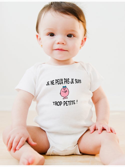 Babybody - JE PEUX PAS JE SUIS TROP PETITE - Kiabi Babybody - JE PEUX PAS JE SUIS TROP PETITE - Kiabi