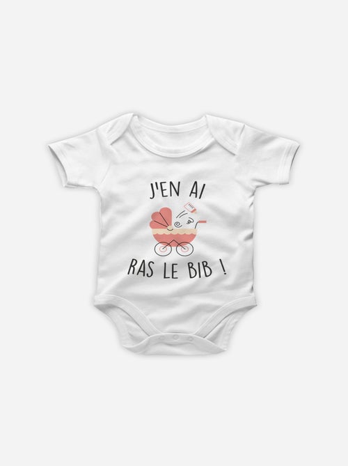 Babybody - J'EN AI RAS LE BIB ROSE - Kiabi Babybody - J'EN AI RAS LE BIB ROSE - Kiabi