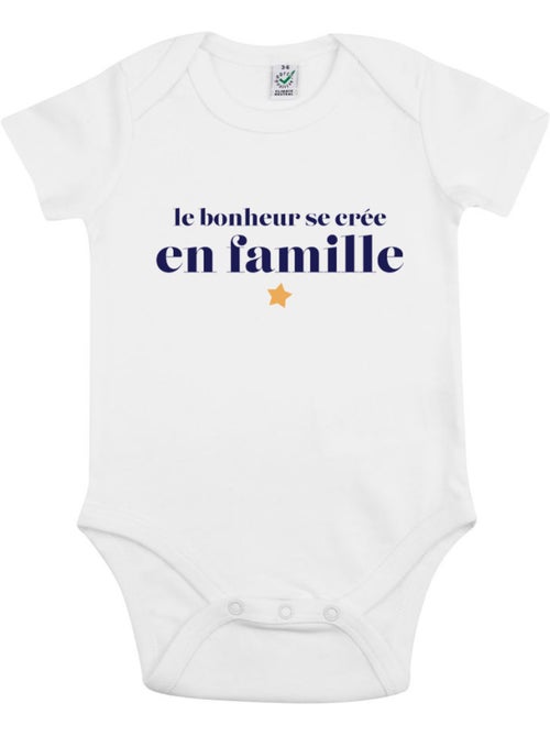 Babybody - LE BONHEUR SE CRÉE EN FAMILLE - Kiabi Babybody - LE BONHEUR SE CRÉE EN FAMILLE - Kiabi