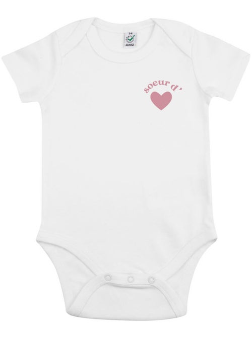 Babybody - SŒUR D'AMOUR CŒUR - Kiabi Babybody - SŒUR D'AMOUR CŒUR - Kiabi