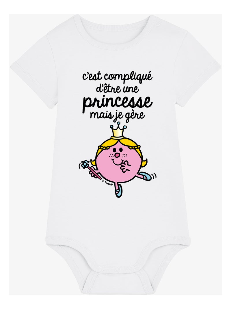 Babybody C'EST COMPLIQUÉ D'ÊTRE UNE PRINCESSE Wit - Kiabi