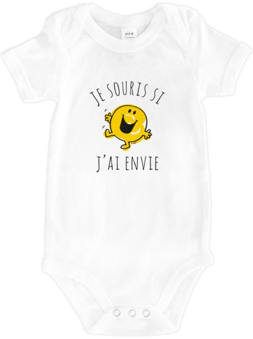 Babybody JE SOURIS SI J'AI ENVIE - Kiabi Babybody JE SOURIS SI J'AI ENVIE - Kiabi
