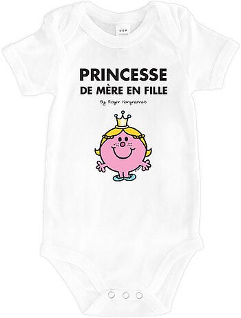 Babybody PRINCESSE DE MÈRE EN FILLE