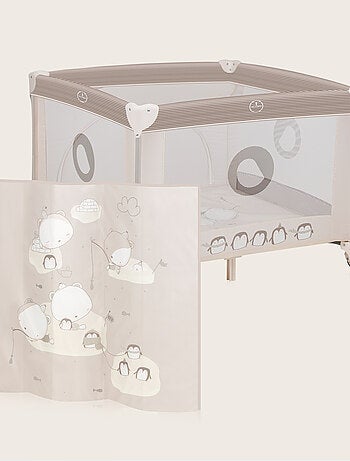 Babybox LIONELO Bonnie – 100 x 96 cm – Comfortabel matras – Wieltjes – Draagtas