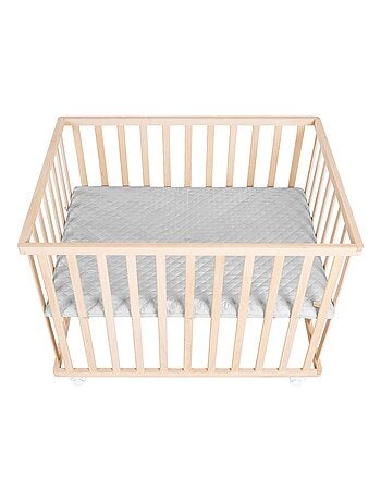 Babybox van massief biologisch beukenhout met waterafstotend boxkleed 'roba style' roba