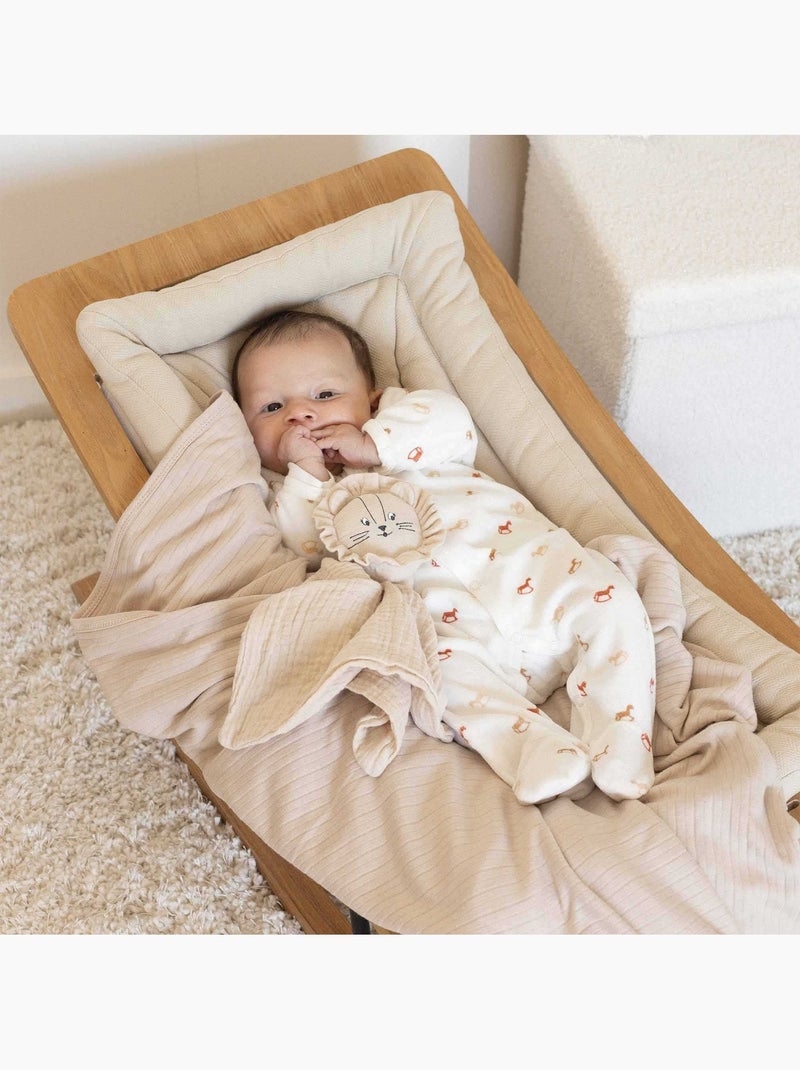 Babyboxpakje met trendy schommelpaardjesmotief Ecru - Kiabi