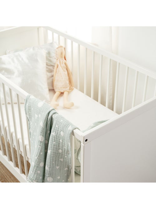 Babycalin - afneembaar hygiënematras voor babybedje 70 x 140 cm - 100% polyurethaan - wit - Kiabi