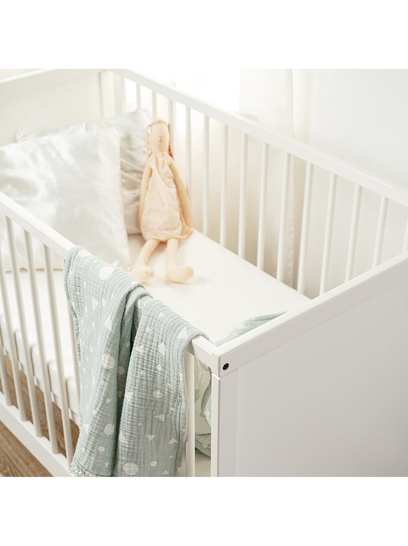 Babycalin - afneembaar hygiënematras voor babybedje 70 x 140 cm - 100% polyurethaan - wit Wit - Kiabi