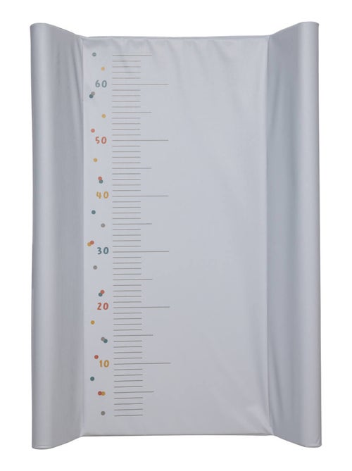 Babycalin - ultralichte verschoontafel met stippen 50 x 70 cm - 100% pvc - grijs - Kiabi Babycalin - ultralichte verschoontafel met stippen 50 x 70 cm - 100% pvc - grijs - Kiabi