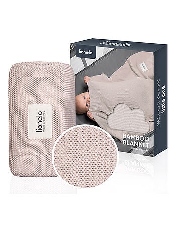 2 x Bamboedeken LIONELO – 75 x 100 cm – Kinderwagendeken – Hypoallergeen