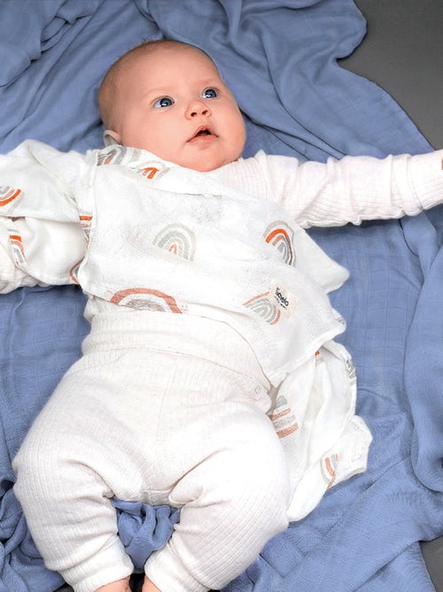 Babydeken en doek van natuurlijke bamboe LIONELO - Kiabi