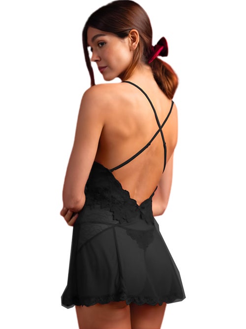 Babydoll en string audrey - Kiabi