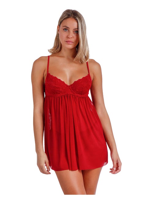Babydoll en string tentacion - Kiabi Babydoll en string tentacion - Kiabi