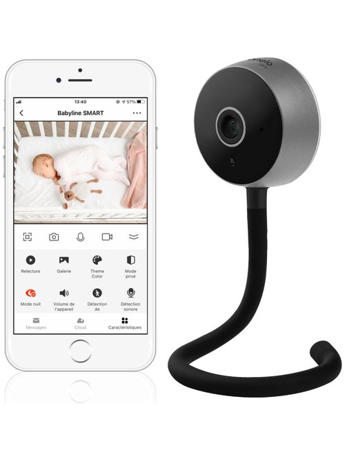 Babyfoon LIONELO Babyline Smart – HD – Wi-Fi – Tweerichtingscommunicatie – Nachtzicht – USB - Kiabi Babyfoon LIONELO Babyline Smart – HD – Wi-Fi – Tweerichtingscommunicatie – Nachtzicht – USB - Kiabi