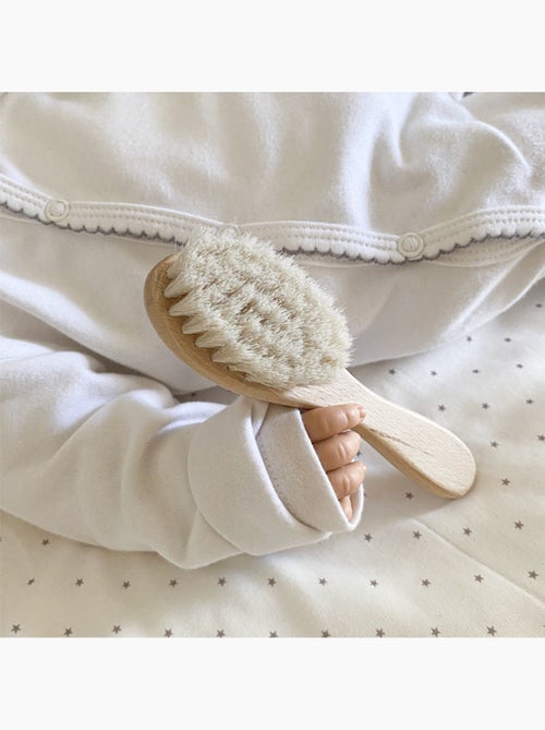Babyhaarsborstel geitenharen houten handvat - Kiabi Babyhaarsborstel geitenharen houten handvat - Kiabi