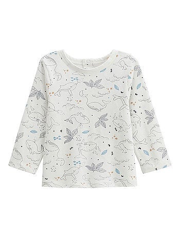 Babyjumpsuit van gewatteerd katoen en petite balade t-shirt