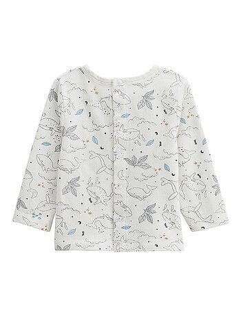 Babyjumpsuit van gewatteerd katoen en petite balade t-shirt