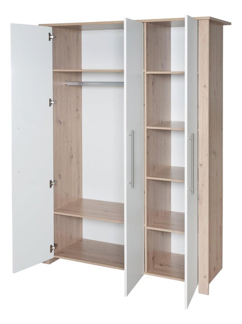 Babykast met 3 deuren van hout, eikenhouteffect - roba 'malo' - Kiabi