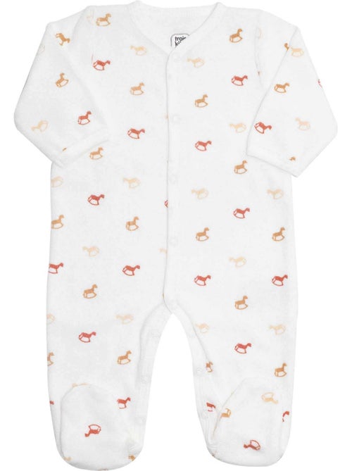 Babykruippakje met trendy hobbelpaard motieven - Kiabi Babykruippakje met trendy hobbelpaard motieven - Kiabi