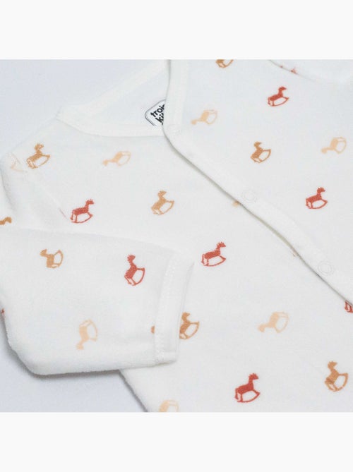 Babykruippakje met trendy hobbelpaard motieven - Kiabi Babykruippakje met trendy hobbelpaard motieven - Kiabi