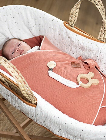Babymand met matras, dekbed en fitted sheet, gouden stipjes | sevira kids
