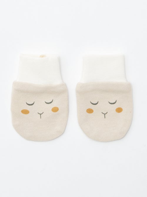 Babymuts en -handschoenen 'Petit Béguin' - Kiabi
