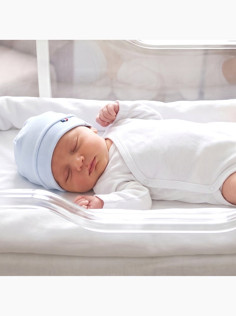 Babymutsje van katoenjersey Blauw - Kiabi