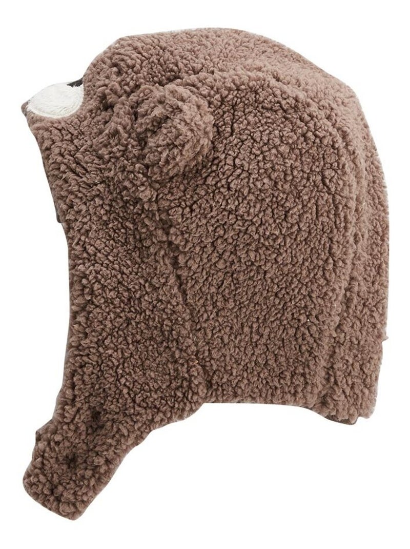 Babymutsje van sherpa, knuffels Bruin - Kiabi