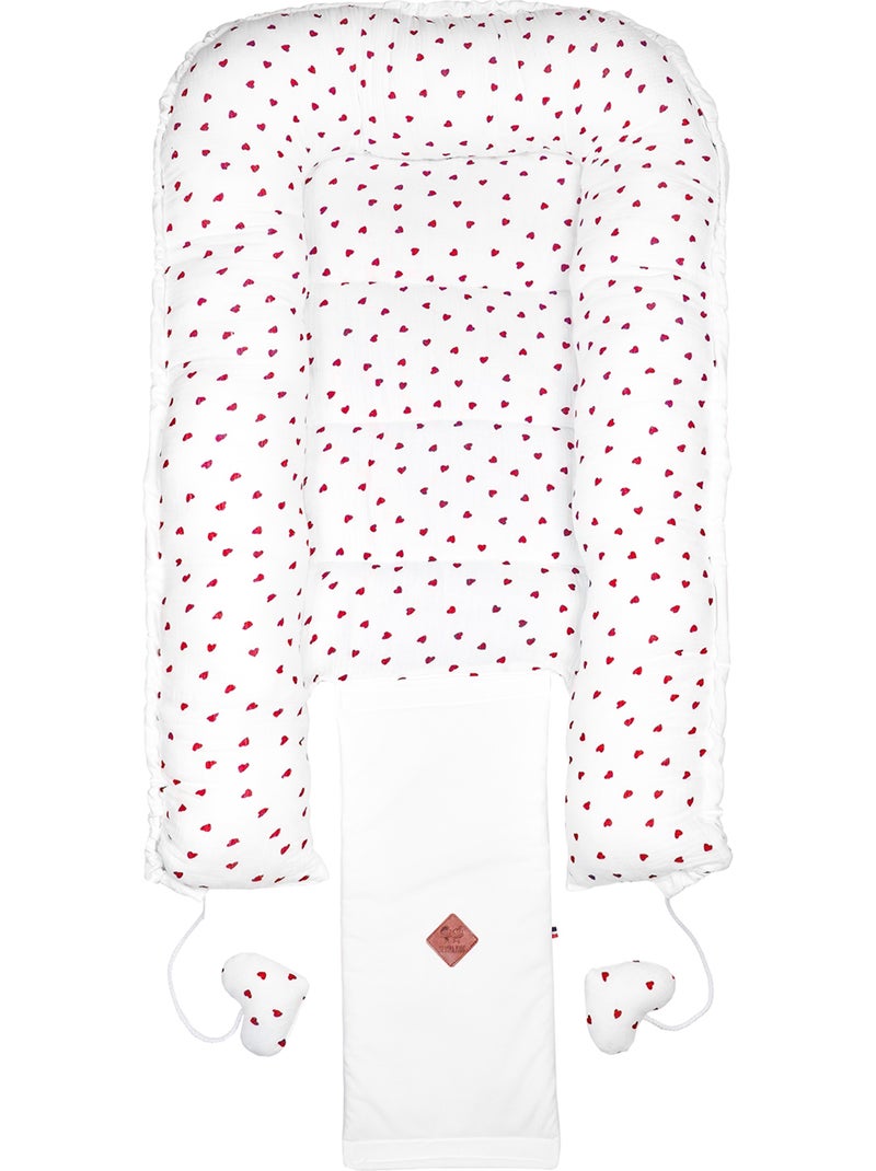 Babynestje bedverkleiner van katoen Rood - Kiabi