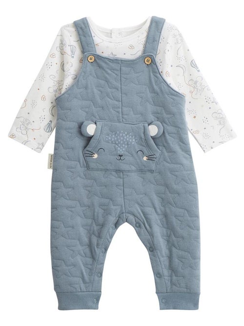 Babyoveralls set van gewatteerd katoen en een Rêverie T-shirt. - Kiabi